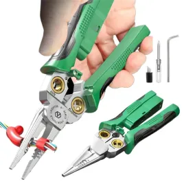 obcegi-do-pomiaru-elektrycznosci-ciecia-drutu-dla-elektrykow-zielone