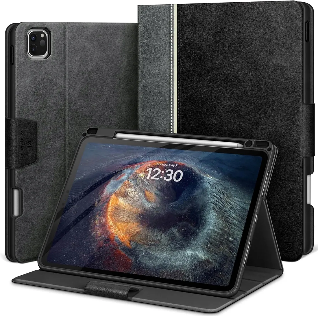 kingblanc-etui-skorzane-do-ipad-pro-13-m5-m4-ipad-air-13-stojak-szare-rodzaj-zamiennik