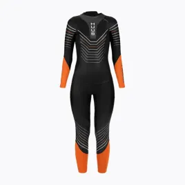 pianka-triathlonowa-damska-huub-araya-2-4-black-orange-xs