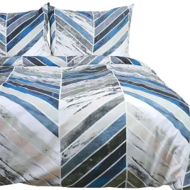 posciel-bawelniana-140x200-cottonlove-geomatria-szara-niebieska