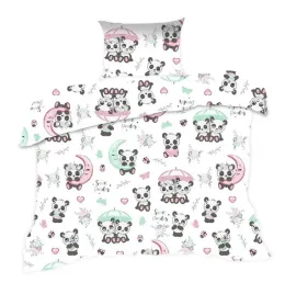 posciel-110x140-pandy-biala-kolorowa-kids-z-poszewka-40x60