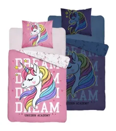 posciel-swiecaca-w-ciemnosci-140x200-jednorozec-rozowy