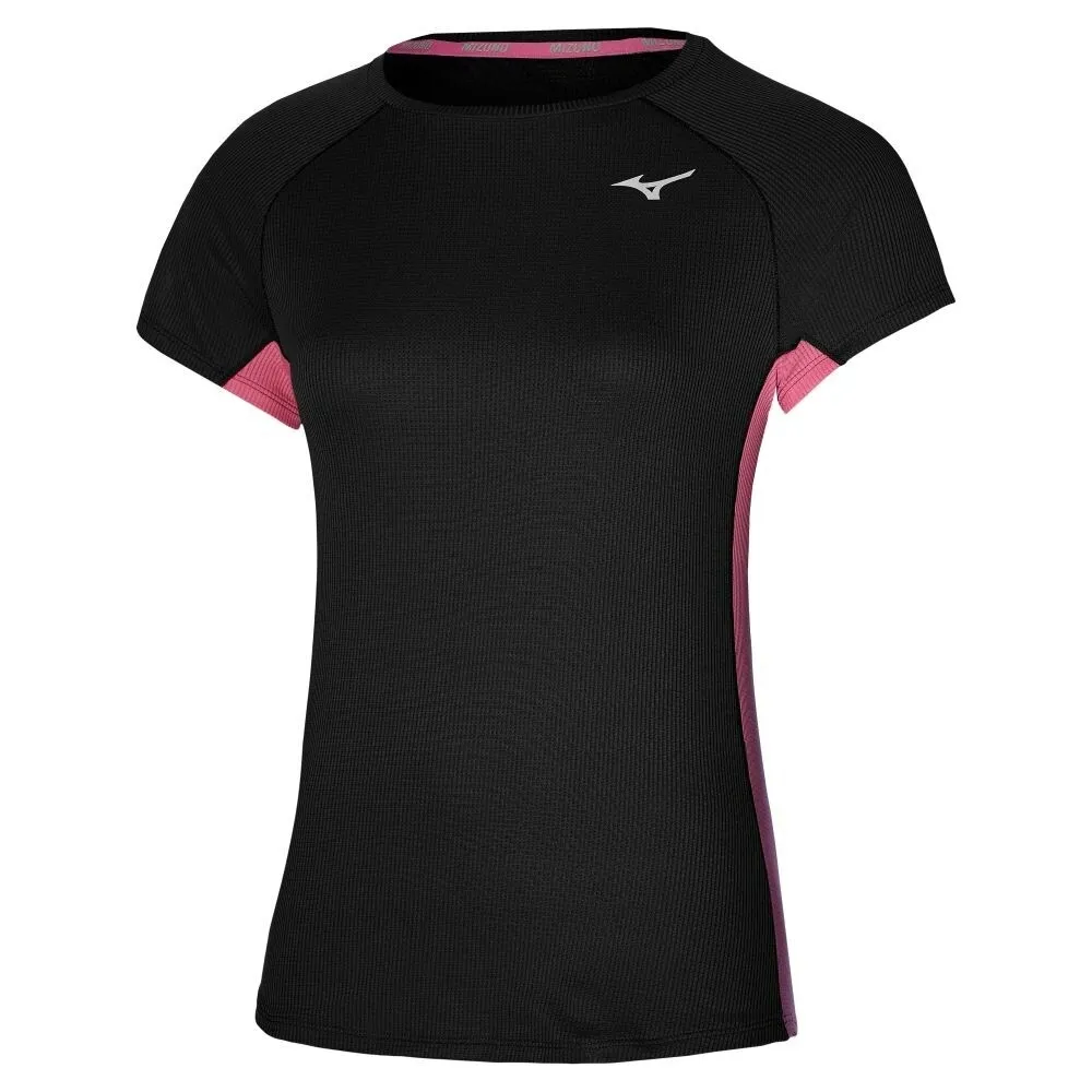 mizuno-dryaeroflow-tee-black-xs