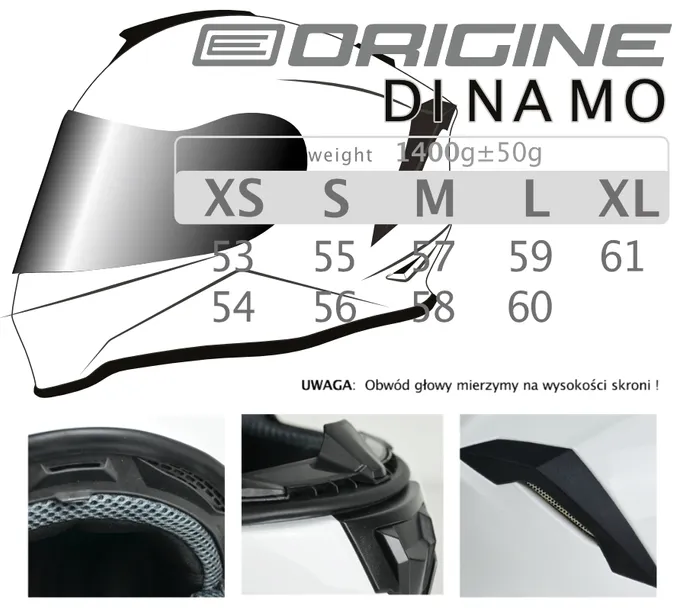 kask-origine-dinamo-solid-white-gloss-s