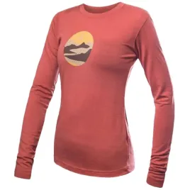 sensor-koszulka-merino-active-triglav-damska-dluga-terakota-xl