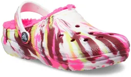 dzieciece-ocieplane-buty-crocs-classic-lined-marbled-207773-clog-32-33