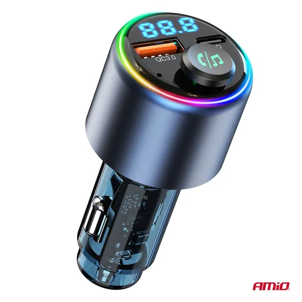 transmiter-samochodowy-fm-bluetooth-1usb-a-1usb-c-12v-24v-amio-model-04655