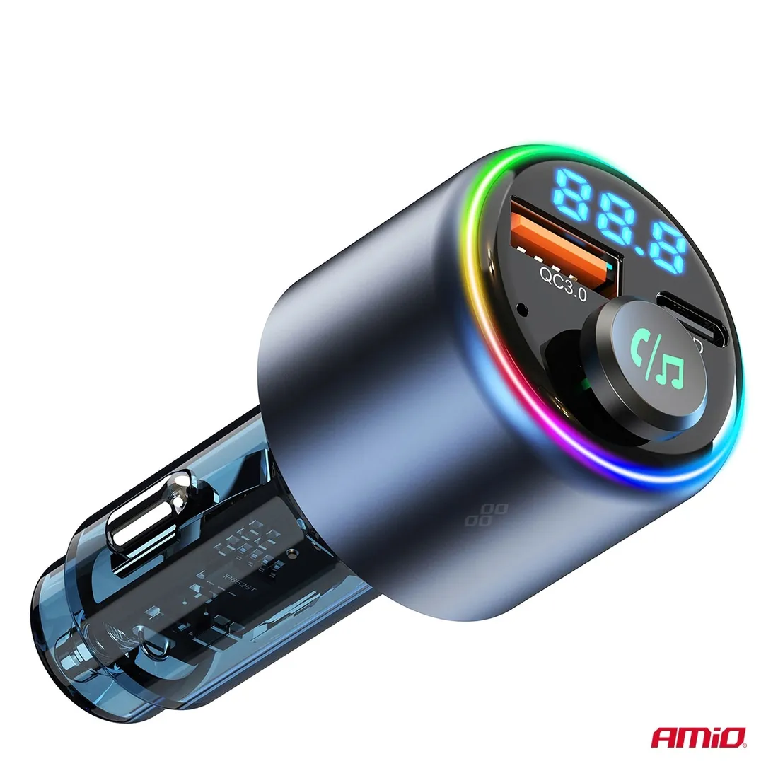 transmiter-samochodowy-fm-bluetooth-1usb-a-1usb-c-12v-24v-amio-marka-amio
