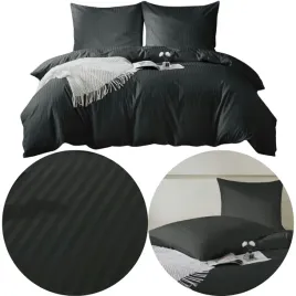 posciel-160x200cm-czarna-100percent-bawelna-adamaszek-2-poszewki-70x80cm