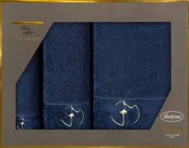 komplet-recznikow-gaja-granatowy