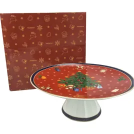 bogucice-cicha-noc-patera-na-nodze-28-cm-czerwony-wzor-swiateczny