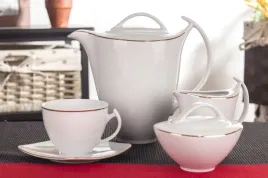 serwis-herbaciano-kawowy-cmielow-akcent-zlota-linia-27-szt