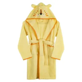 szlafrok-dzieciecy-2-4-lat-baby-69-zolty-lew-z-kapturkiem