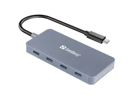 sandberg-usb-c-to-4-x-usb-c-hub-10000-mbit-s-szary-136-41