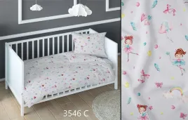 posciel-bawelniana-140x200-baletnica-szara-kolorowa-dziecieca-na-suwak-karo