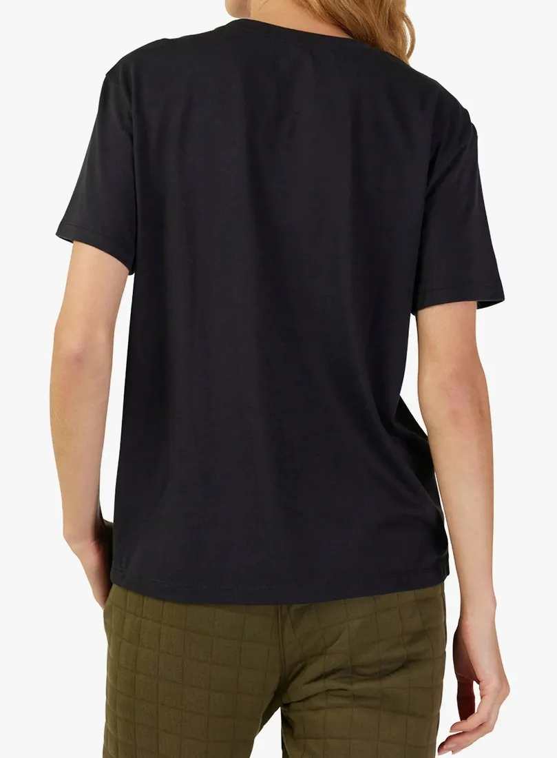 koszulka-damska-fox-head-basic-tee-black-pink-xs-rozmiar-xs