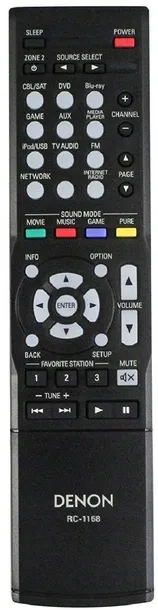 pilot-techtell-rc-1168-do-denon-czarny-waga-z-opakowaniem-0-09-kg