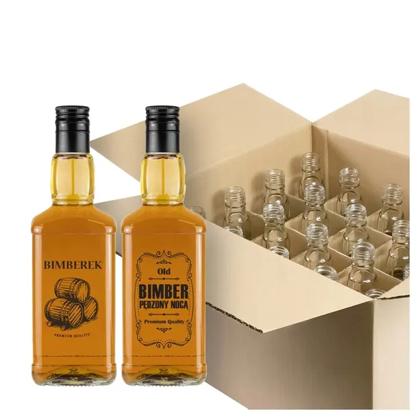 20x Butelki DANIEL 0,5l nadruk BIMBER KRATOWNICA