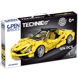 klocki-open-bricks-sports-car-yellow