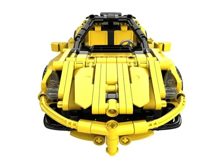 klocki-open-bricks-sports-car-yellow
