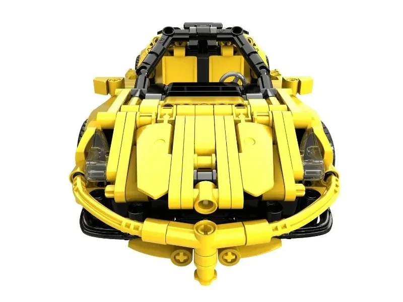 klocki-open-bricks-sports-car-yellow