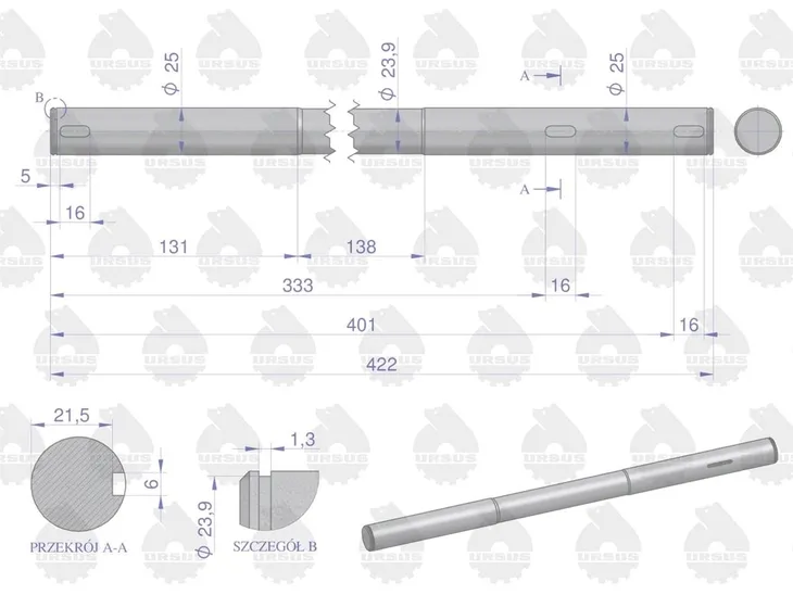 walek-pedalow-c-360-oryginal-ursus-numer-katalogowy-oryginalu-50427010u