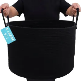 organihaus-bawelniany-kosz-do-przechowywania-kocy-zabawek-czarny-67l