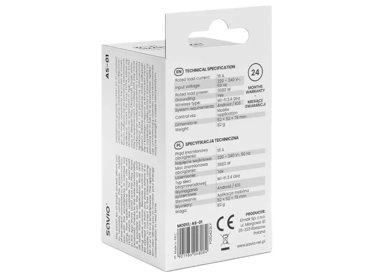gniazdko-savio-smart-wifi-certyfikat-ce