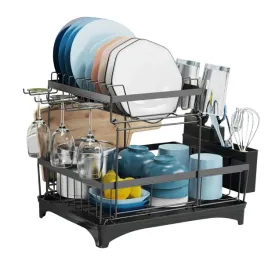 patvingot-suszarka-naczyn-sztuccow-czarna-ociekacz-dwa-poziomy-duzy