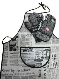 fartuch-i-2-rekawice-kuchenne-gazeta-szaro-czarne