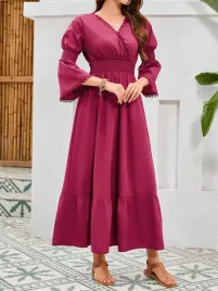 bordowa-sukienka-maxi-dekolt-kopertowy-dlugi-rekaw-falbana-shein-38