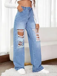 niebieskie-spodnie-jeansowe-prosta-nogawka-dziury-wysoki-stan-shein-38