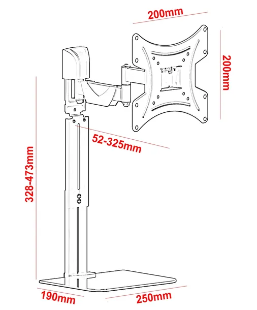 uchwyt-na-telewizor-red-eagle-flexi-duo-combo-standard-vesa-75-x-75