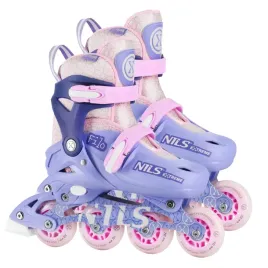 rolki-regulowane-lyzworolki-rekreacyjne-dzieciece-fioletowe-nils-extreme