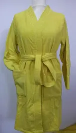 szlafrok-kapcie-algonatural-rozmiar-xl-zolty-bawelna-100percent