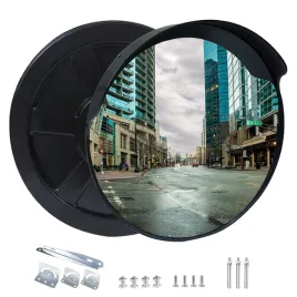 lustro-okragle-lustro-wypukle-drogowe-czerwone