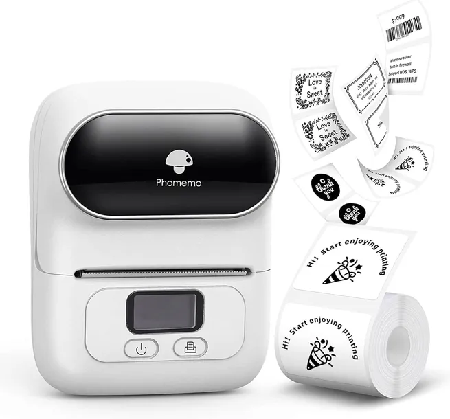 phomemo-m110-mini-drukarka-termiczna-etykiet-samoprzylepnych-naklejki-bt-kod-producenta-plm110-white-waga-z-opakowaniem-0-225-kg