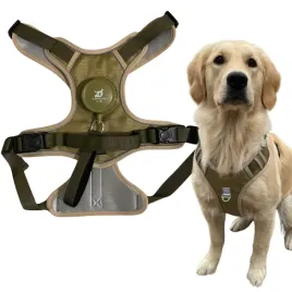 super-szelki-dla-psa-z-wbudowana-smycza-guard-automatyczne-15m-khaki-xl