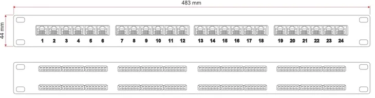 patch-panel-a-lan-czarny-pk003-1u-19-kat-glebokosc-produktu-60-cm