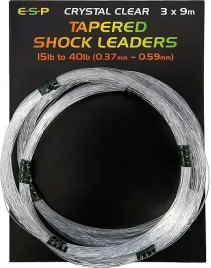 strzalowka-tapered-shock-leaders-3x9m-clear-esp