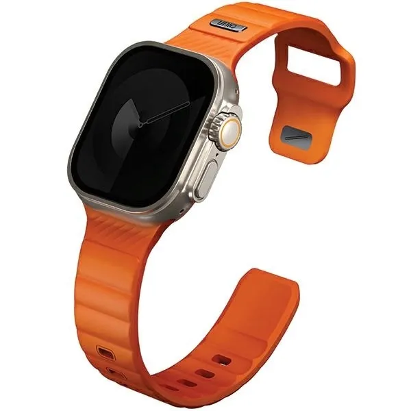 pasek-uniq-stride-apple-watch-42-44-45-49mm-fkm-rubber-strap-pomaranczowy-material-guma