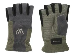 mikado-rekawiczki-polarowe-bez-palcow-szaro-zielone-xl