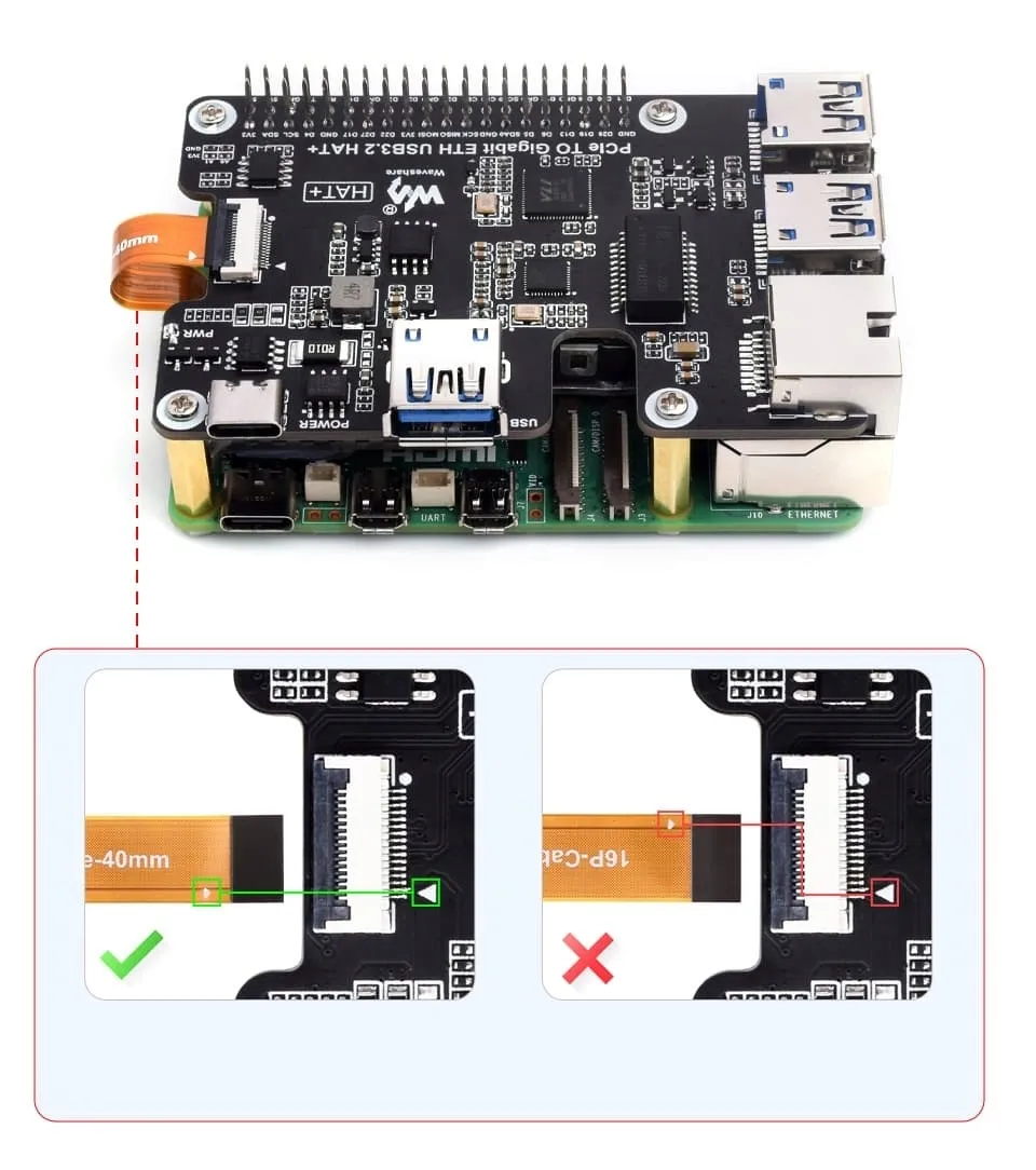 pcie-do-gigabit-ethernet-usb-3-2-3xusb-ethernet-hat-dla-raspberry-pi-5-rodzaj-modul-rozszerzajacy