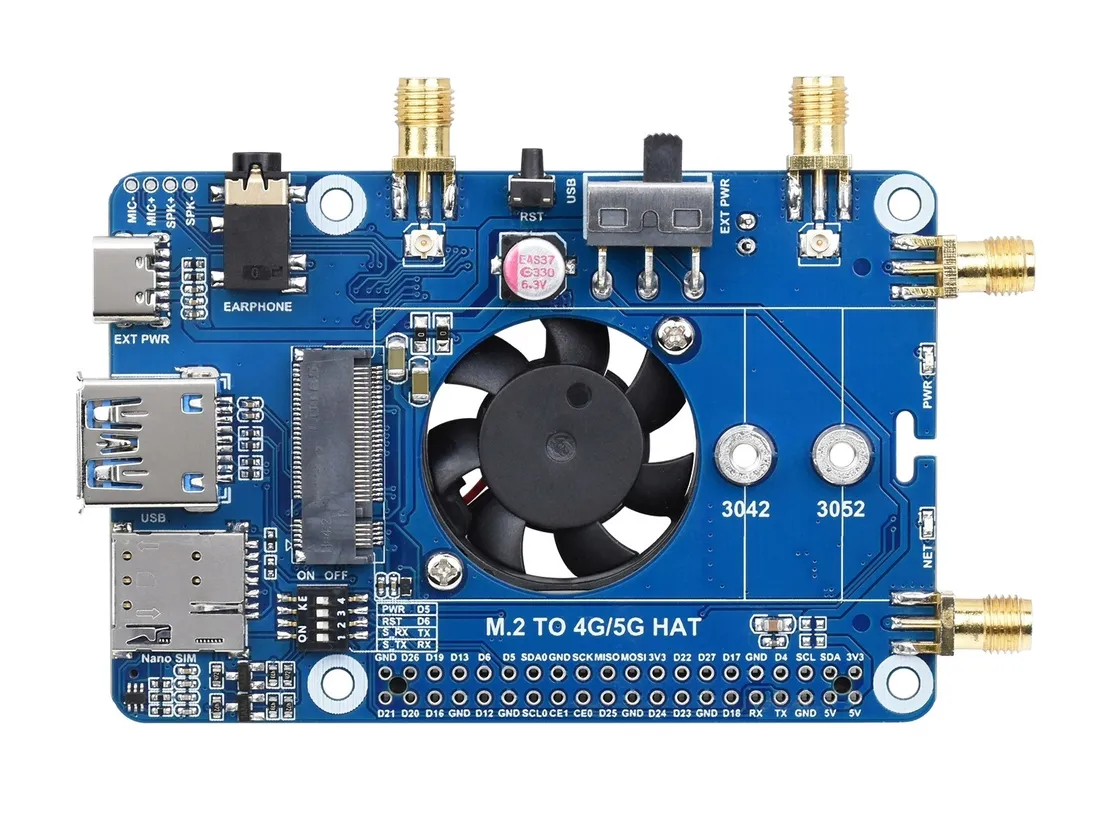 kabel-waveshare-sim8262e-m2-5g-hat