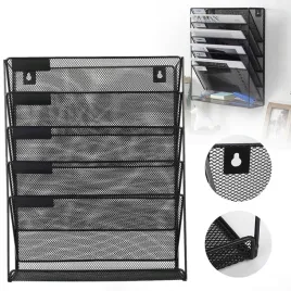 wiszacy-scienny-uchwyt-na-dokumenty-organizer-polka-gazetnik-6-poziomow