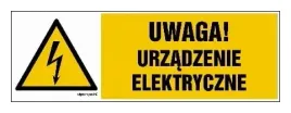 uwaga-urzadzenie-elektryczne-naklejka-300-x-100-fn-folia-samoprzylepna