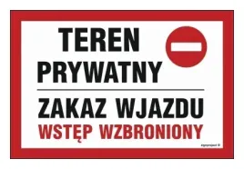 teren-prywatny-zakaz-wjazdu-wstep-wzbroniony-30x20-libres-polska-sp-bhp