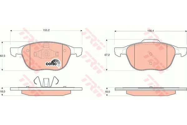 klocki-hamulcowe-trw-gdb1583-numer-katalogowy-oryginalu-ford-1223682