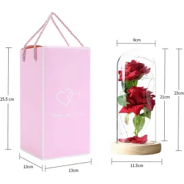 wieczna-roza-w-przezroczystej-kopule-led-prezent-na-urodziny-walentynki