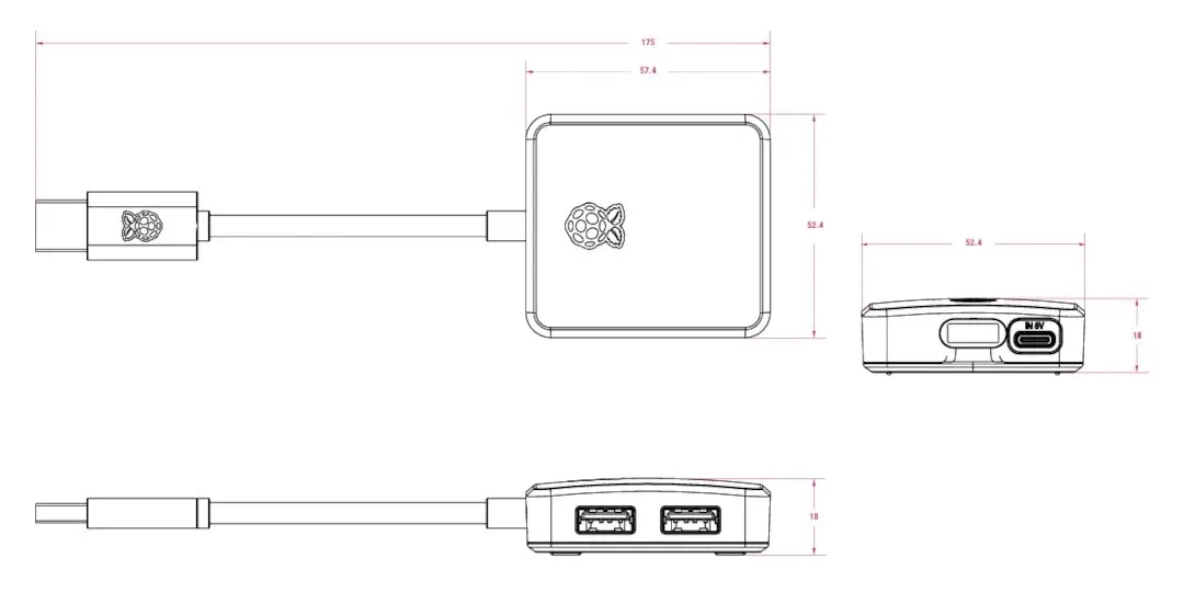 raspberry-pi-usb-3-hub-4-portowy-hub-usb-3-0-rodzaj-modul-rozszerzajacy